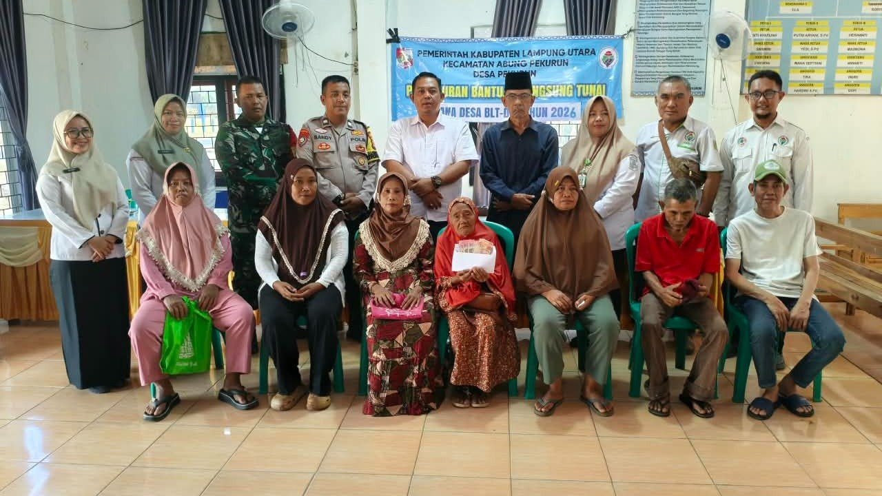 Penyaluran Bantuan Langsung Tunai Dana Desa Tahap 3 Desa Pekurun Kecamatan Abung Pekurun Kabupaten Lampung Utara